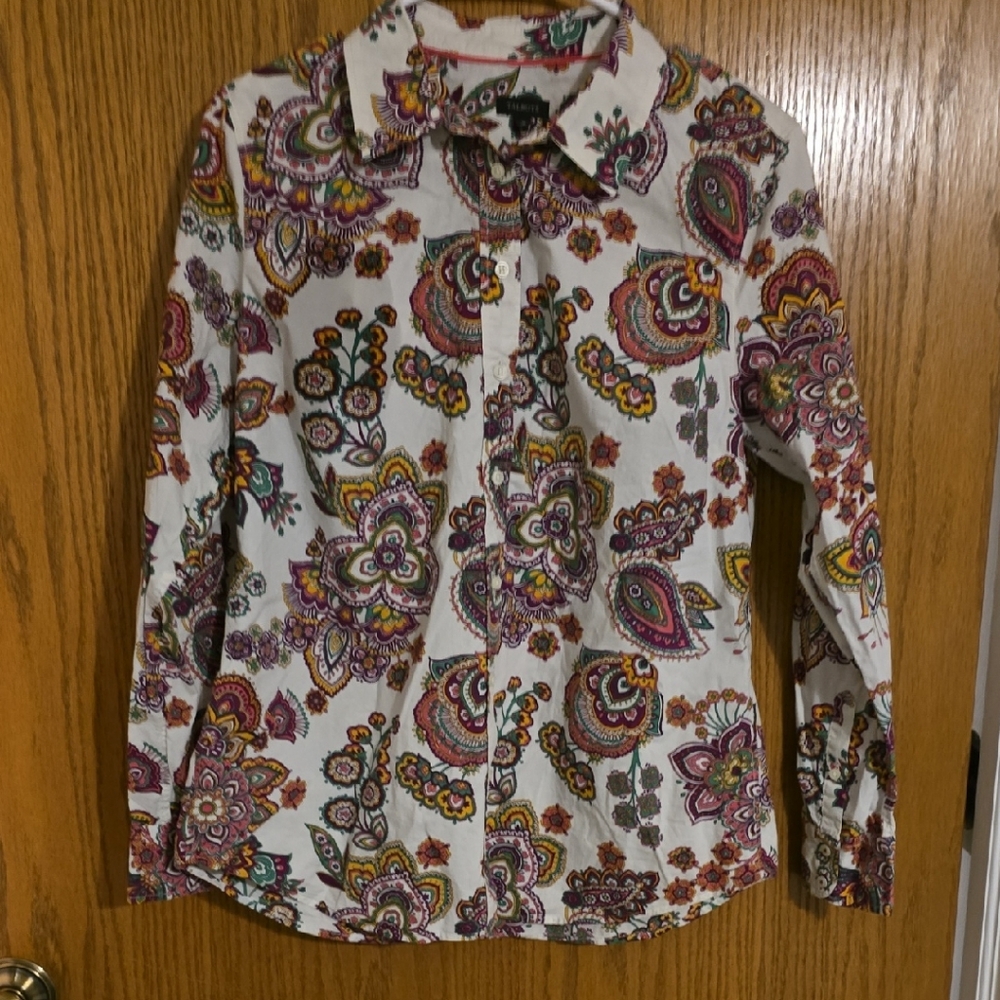 Talbots Multicolor Paisley Blouse